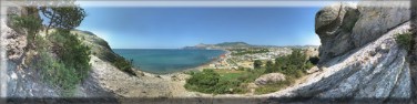 Sudak - pohled na msto. Z vchodu.